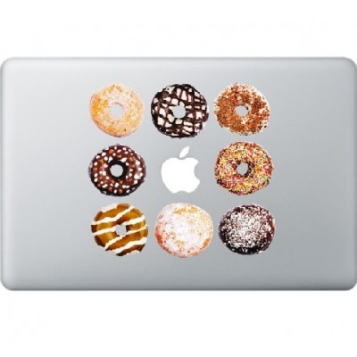 Donuts Macbook Sticker Gekleurde Stickers